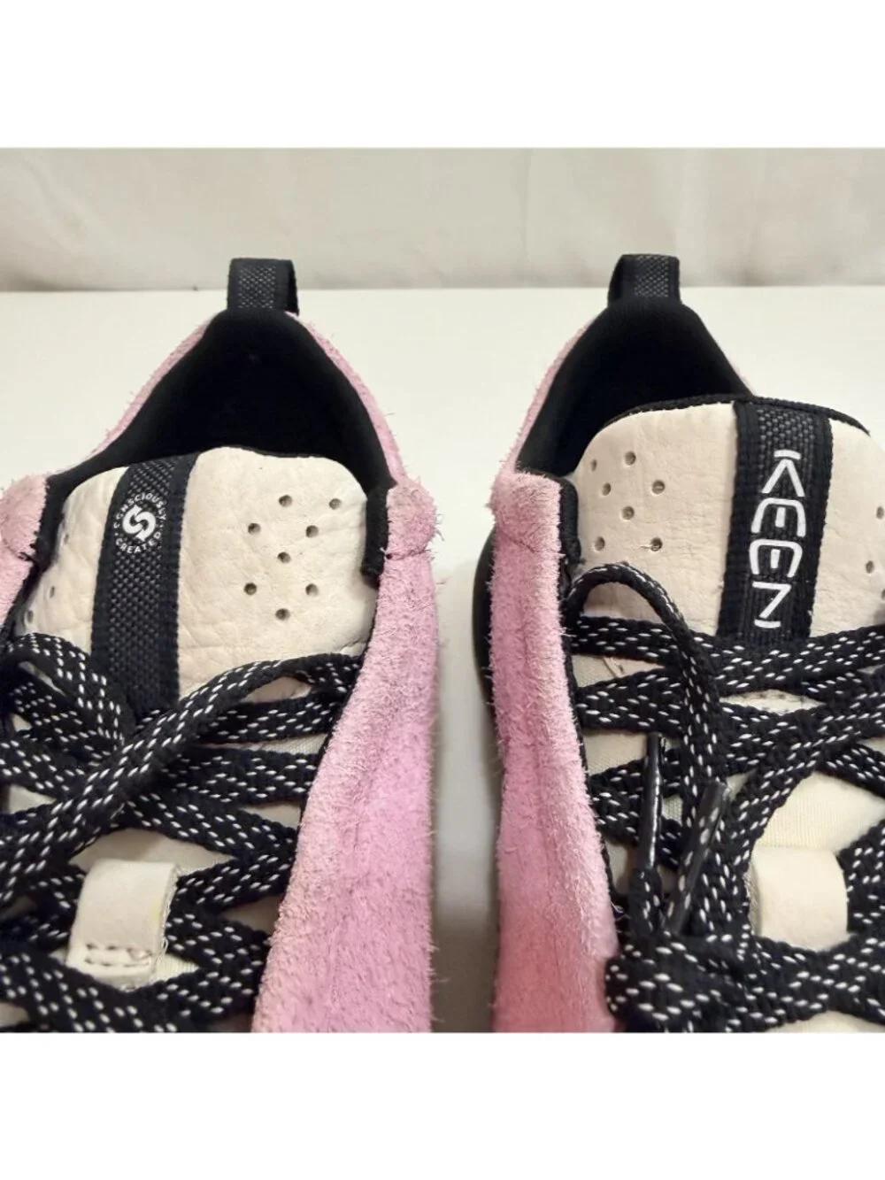 Keen Pink Suede Trail Sneakers